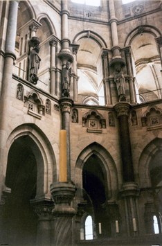 Vorschaubild Dom, Chor, Osterleuchter, Heiligenfiguren (Foto 1979)